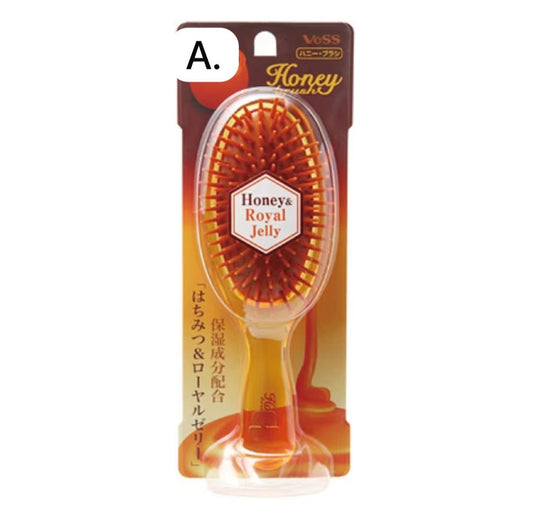 🇯🇵 Direct from Japan: Vess Honey Moisturizing Hair Brush 🍯✨ Oval Moisturizing Hair Brush