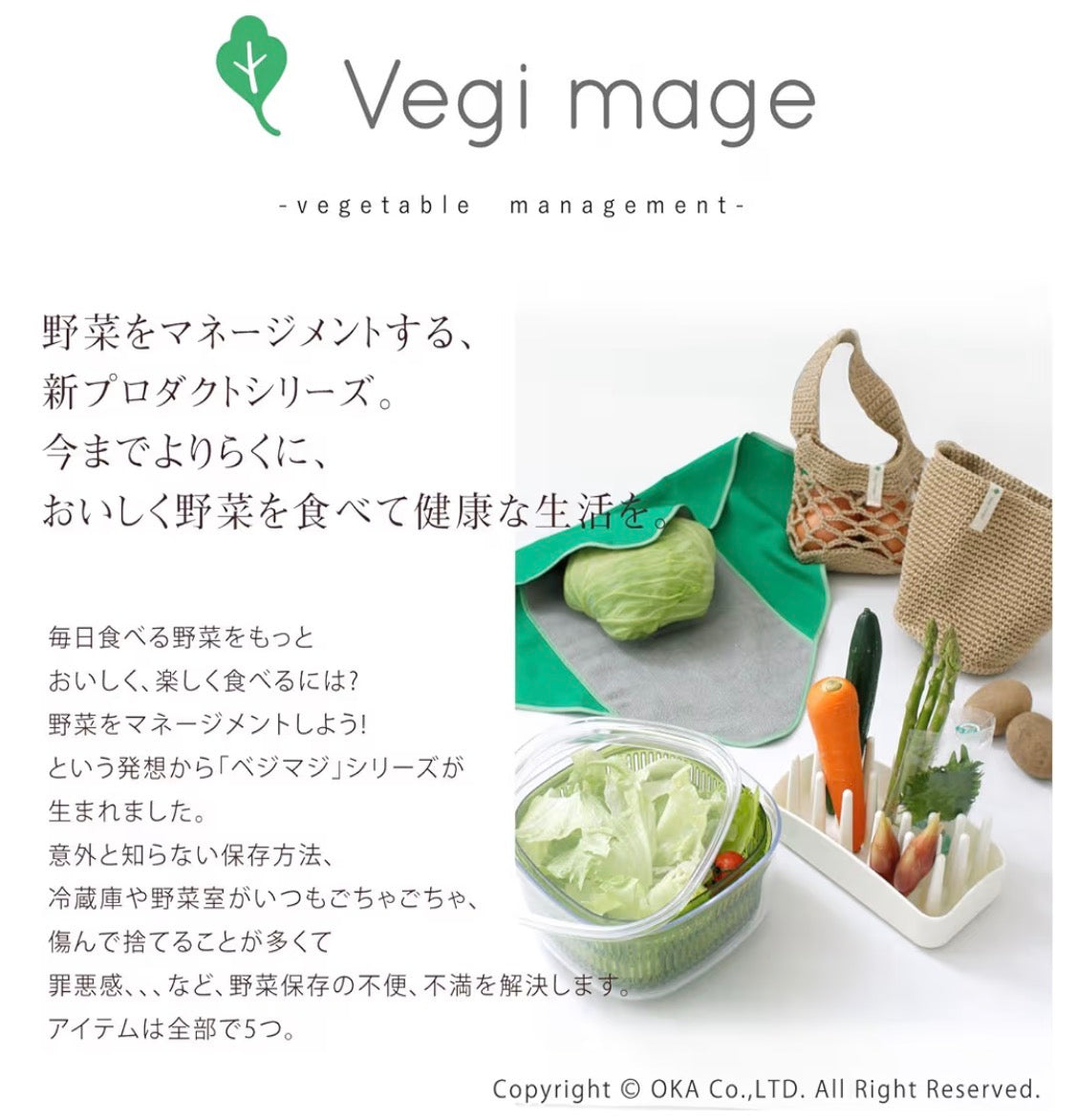 🇯🇵 日本直送 OKA PLYS Vegi mage 野菜抗菌保鮮布 (つつむ) 🥬✨