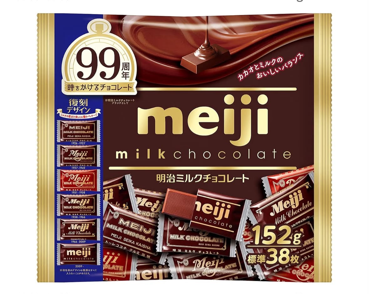 🇯🇵 日本直送 明治 Meiji 99週年紀念版 牛奶朱古力大包裝 🍫 152g ✨ 