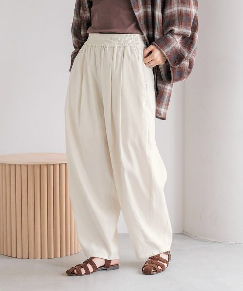 🇯🇵 日本直送 LOWRYS FARM 亞麻易穿繭形長褲（Linen Easy Cocoon Pants）
