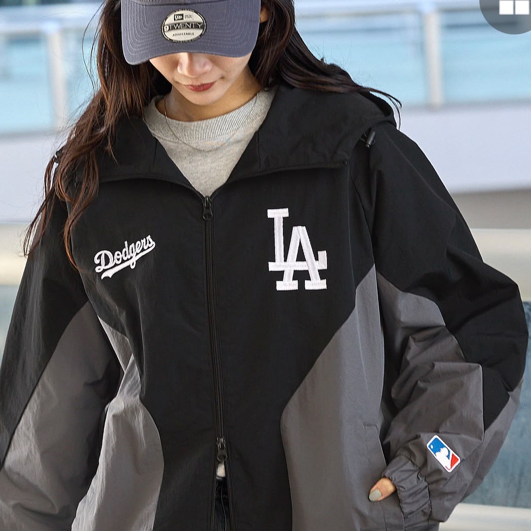 🇯🇵日本直送 MONO-MART 別注 MLB 連帽尼龍拼色風褸外套 Jacket
