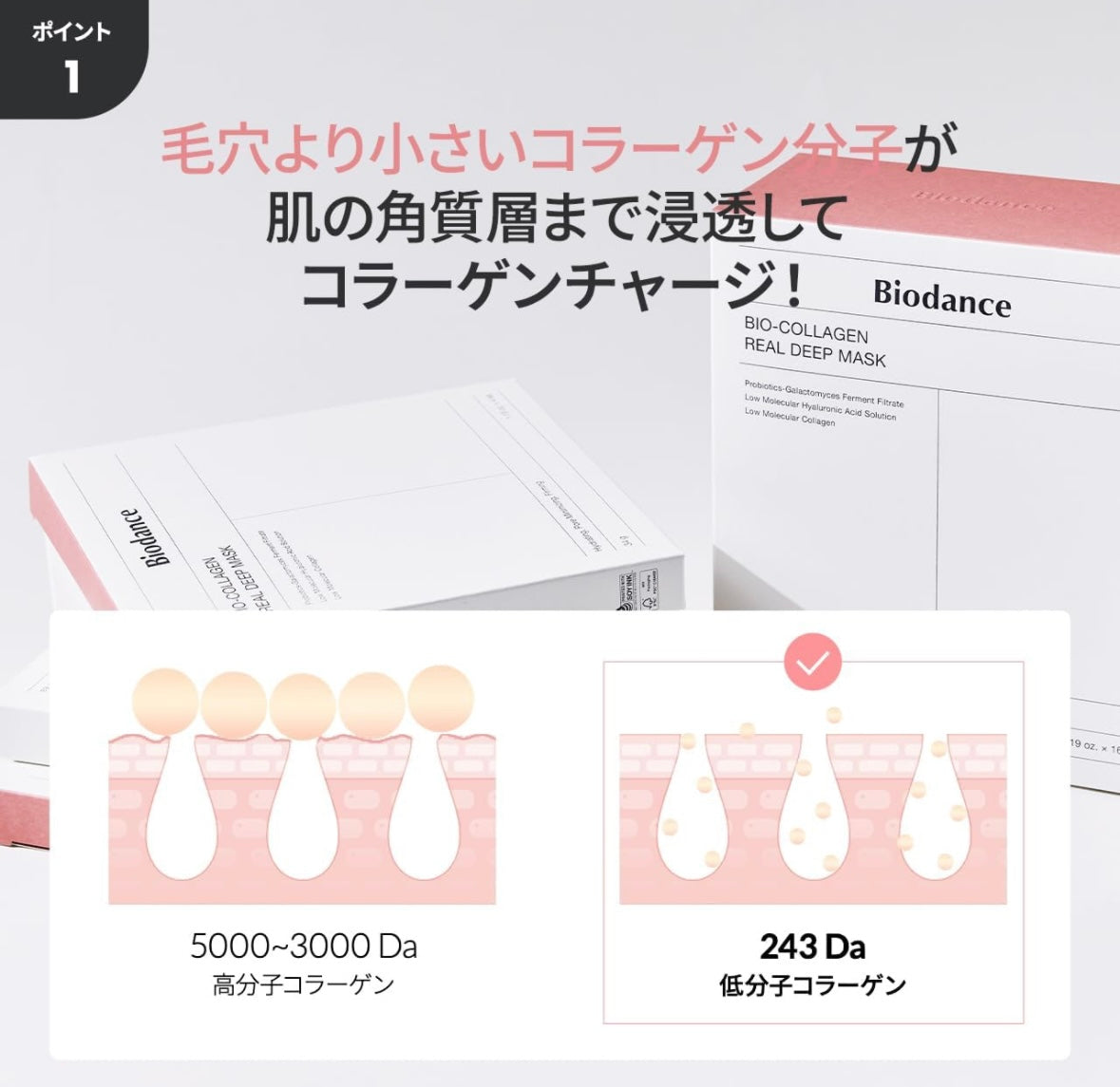 Biodance Bio-Collagen Overnight Mask 4 pieces directly shipped from Korea and Japan