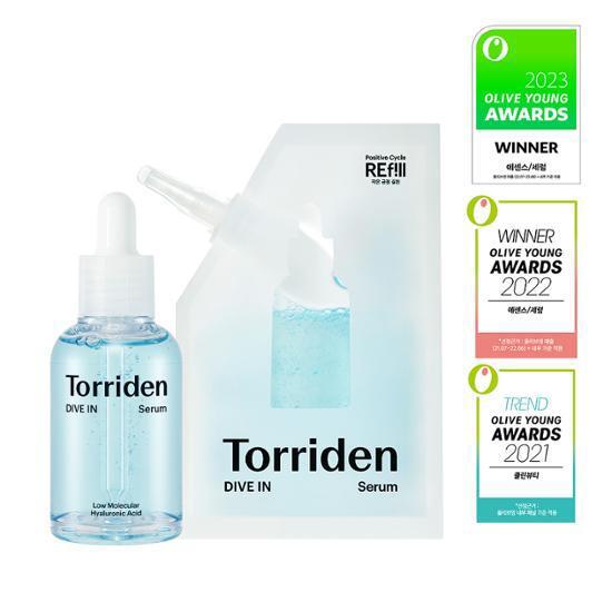 🇰🇷Torriden 3 Seconds Essence Directly from Korea (Low Molecular Hyaluronic Acid Moisturizing Essence Value Set 50ml+50ml)