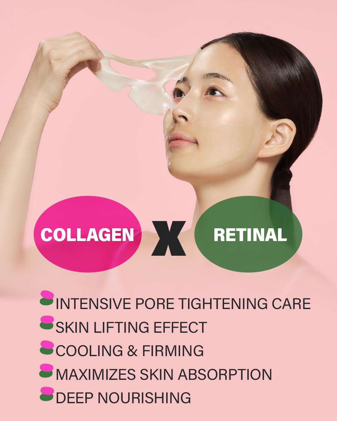 🇰🇷Korean CKD Retino Collagen Pore Elasticity Mask Molecule 300 Retinol Collagen Elasticity Firming Mask