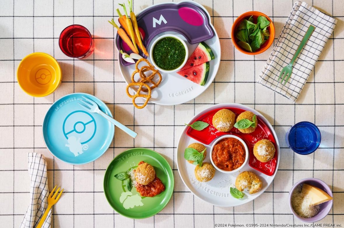 🇯🇵Le Creuset Pokémon round plate set (pack of 5) shipped directly from Japan