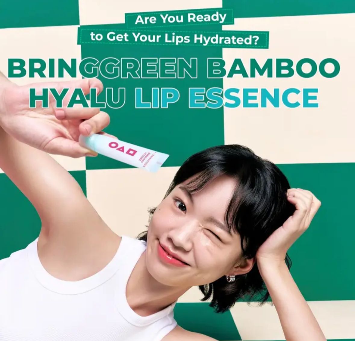 ❤‍🔥韓國直BRINGGREEN x 魷魚遊戲 bamboo hyalu lip essence 1+1