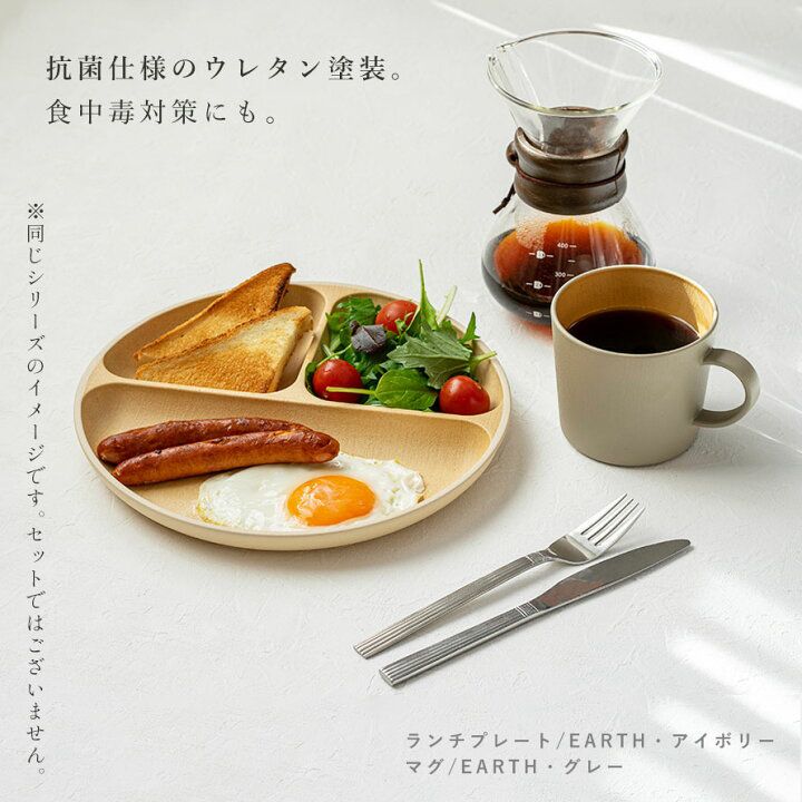 🇯🇵 Directly from Japan, made in Japan, Mume-tone antibacterial lunch plate (25cm diameter)