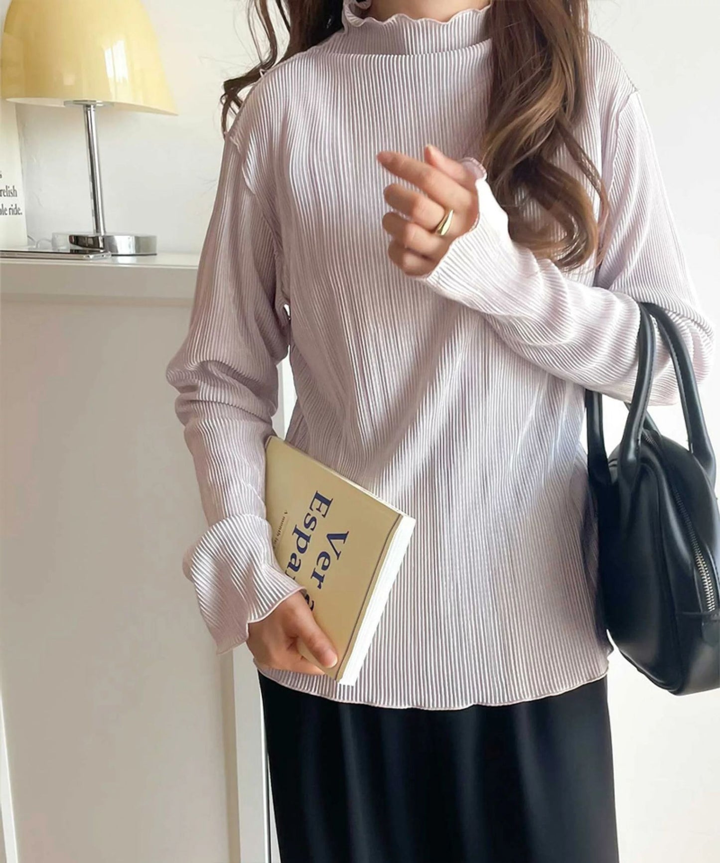 🇯🇵 日本直送 Classical Elf 2way メロープリーツ高領上衣（S–XL）👗 (ce0420042)