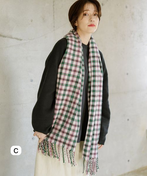 🇯🇵 Direct from Japan: Studio CLIP Antistatic Large Plaid Warm Shawl/Scarf 🧣✨
