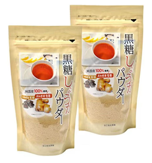 🇯🇵 日本直送｜味源 高知県產 蒸し生姜 x 沖縄縣產 黑糖粉 ☕️✨ 250g