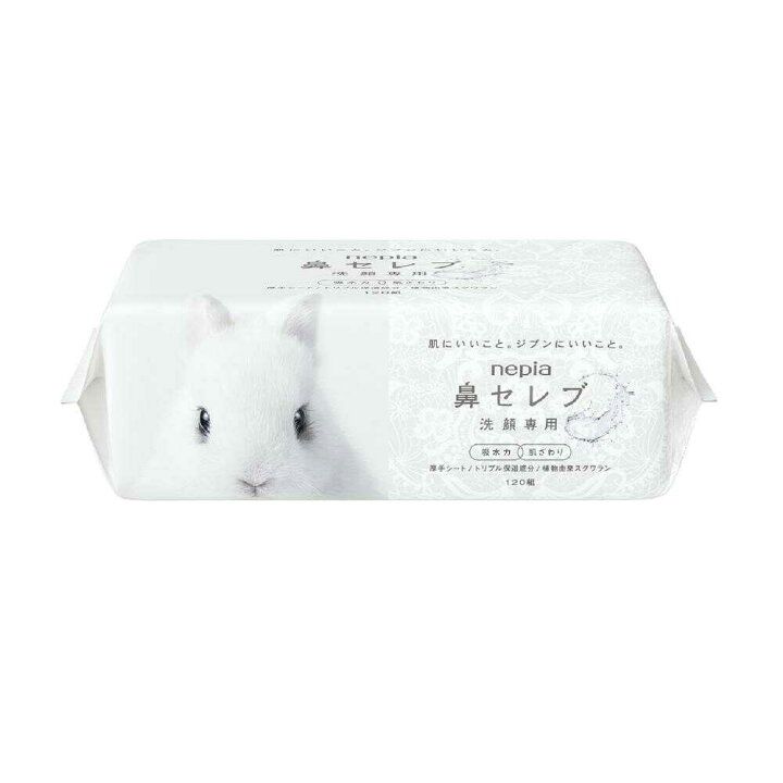 🇯🇵 日本直送 Nepia 鼻セレブ 洗面專用保濕紙巾🐰💧 120抽
