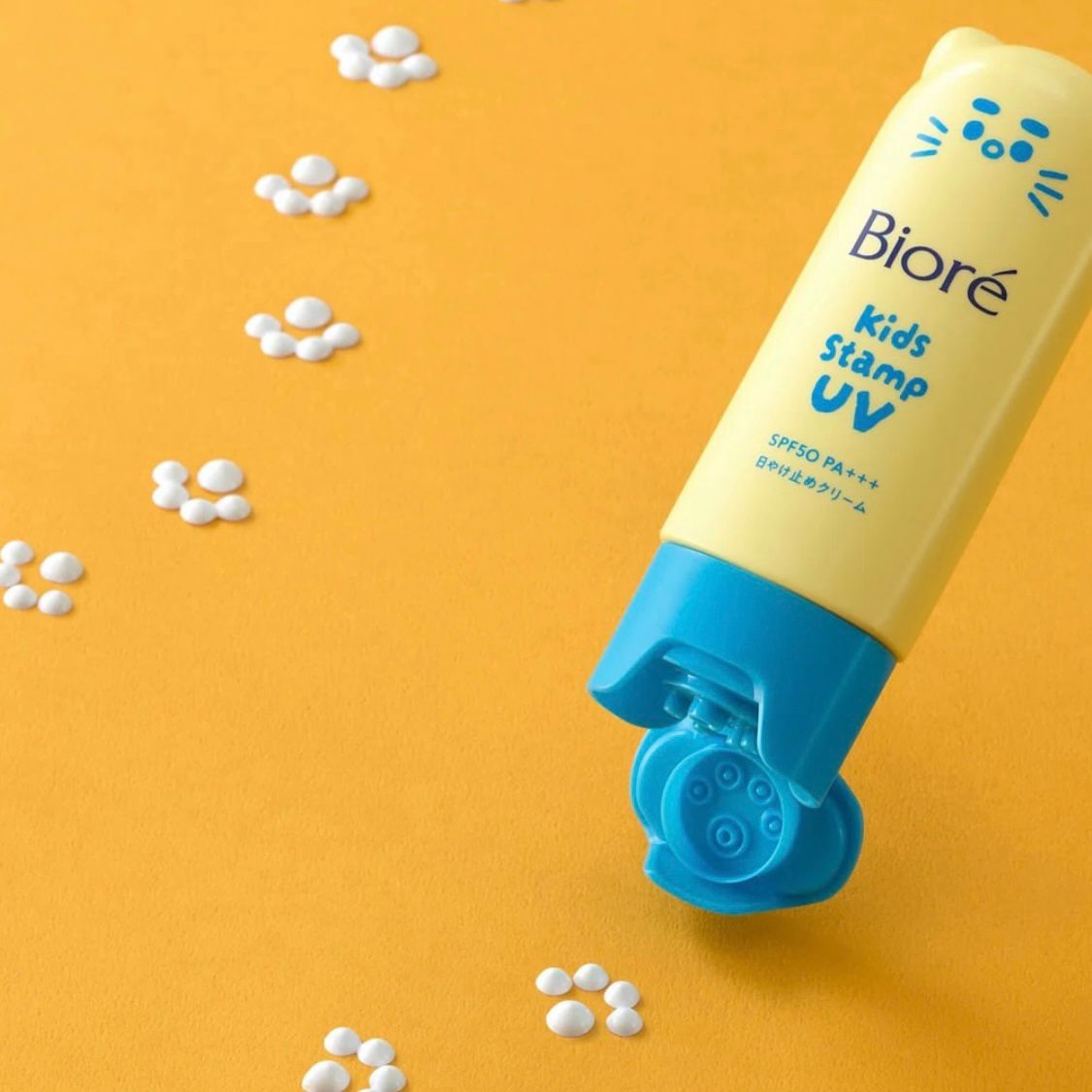 🇯🇵 日本直送 Biore Kids Stamp UV 兒童肉球造型防曬霜 70g