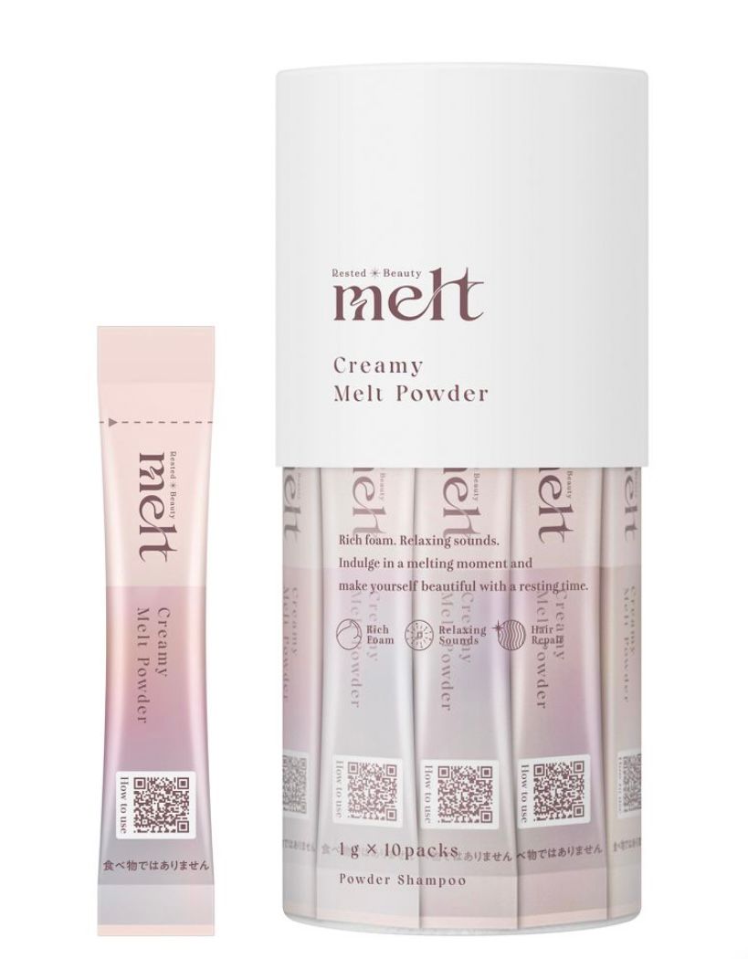 🇯🇵 Direct from Japan: Kao Melt Concentrated Carbonated Shampoo Powder 1.0g x 10 sachets