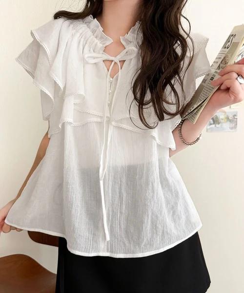 🇯🇵 Direct from Japan: Classical Elf (MILY BILET) 360-Degree Cute Multi-Way Ruffle Bow Blouse 🎀✨mi1019132