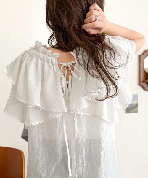 🇯🇵 Direct from Japan: Classical Elf (MILY BILET) 360-Degree Cute Multi-Way Ruffle Bow Blouse 🎀✨mi1019132