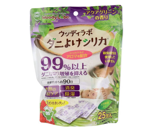 🇯🇵 日本直送 Woody Labo 天然防蟎消臭除濕矽膠包 (25包入) 🌿✨