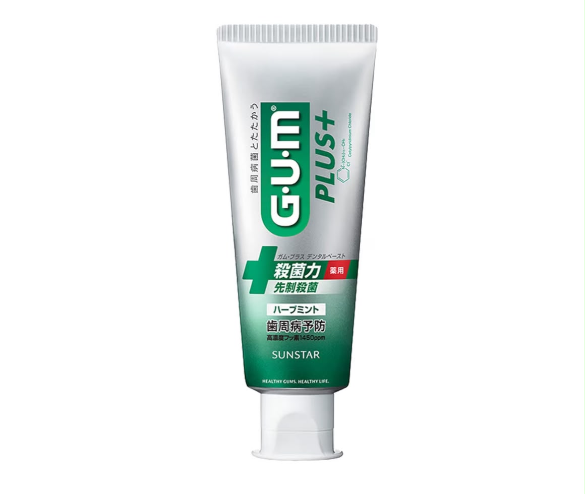 🇯🇵 日本直送 Sunstar G・U・M PLUS 牙周護理牙膏 草本薄荷味 🌿🦷 120g