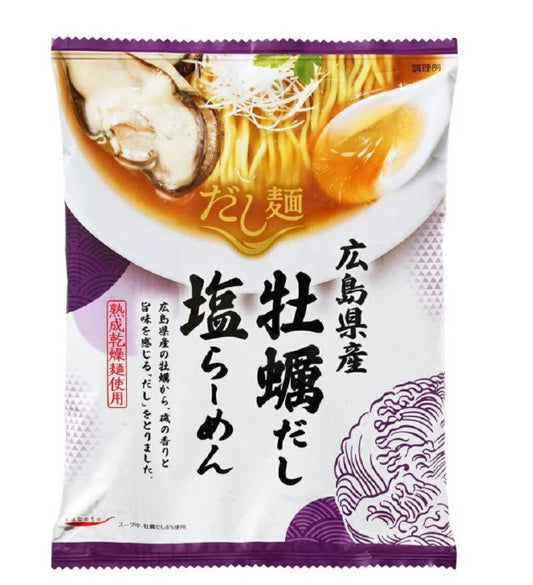 🇯🇵 日本直送 Kokubu tabete 高湯麵 廣島縣產生蠔高湯鹽味拉麵（廣島県産牡蠣だし 塩らーめん）🍜🦪✨ 106g