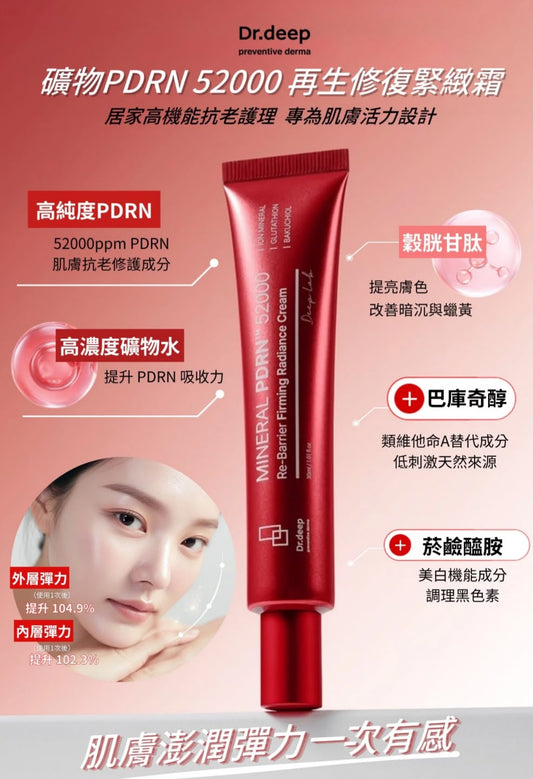 🇰🇷 韓國 DR.DEEP MINERAL PDRN™ 52000深泉緊緻煥彈霜 30ml✨💧