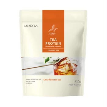 🇯🇵 日本直送 ULTORA Tea Protein ! 無咖啡因茶風味蛋白粉💧✨ 420g