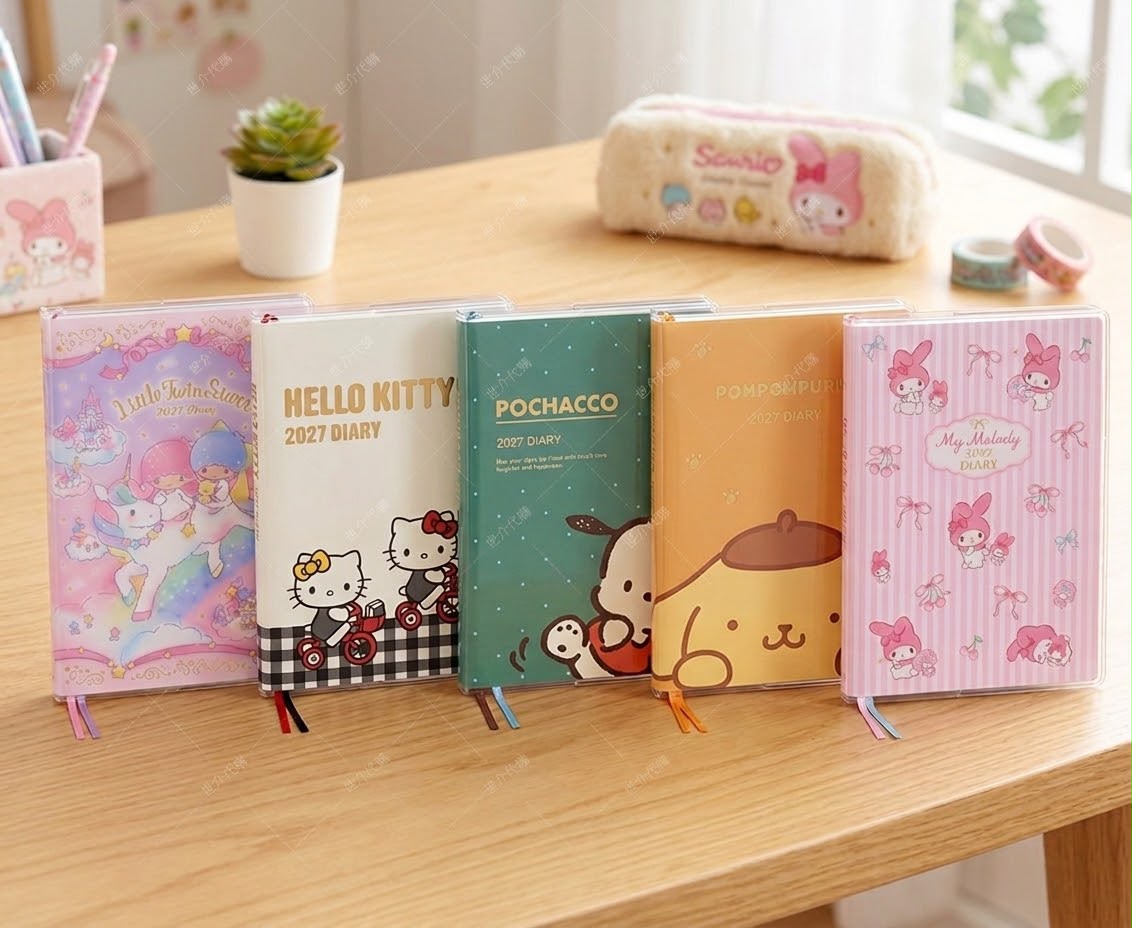 🇯🇵 Direct from Japan Sanrio & Peanuts 2027 B6 Planner/Scheduler 🗓️✨
