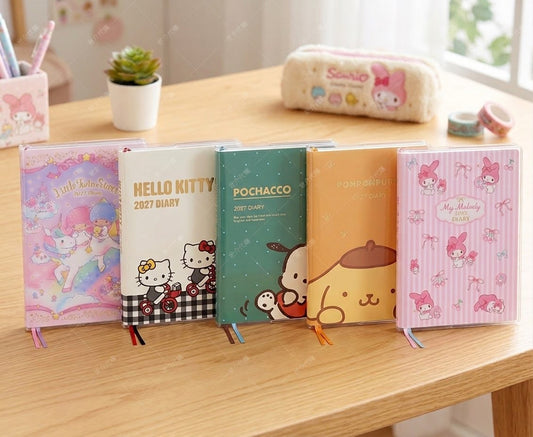 🇯🇵 日本直送 Sanrio & Peanuts 2027年 B6 手帳/排程簿 🗓️✨
