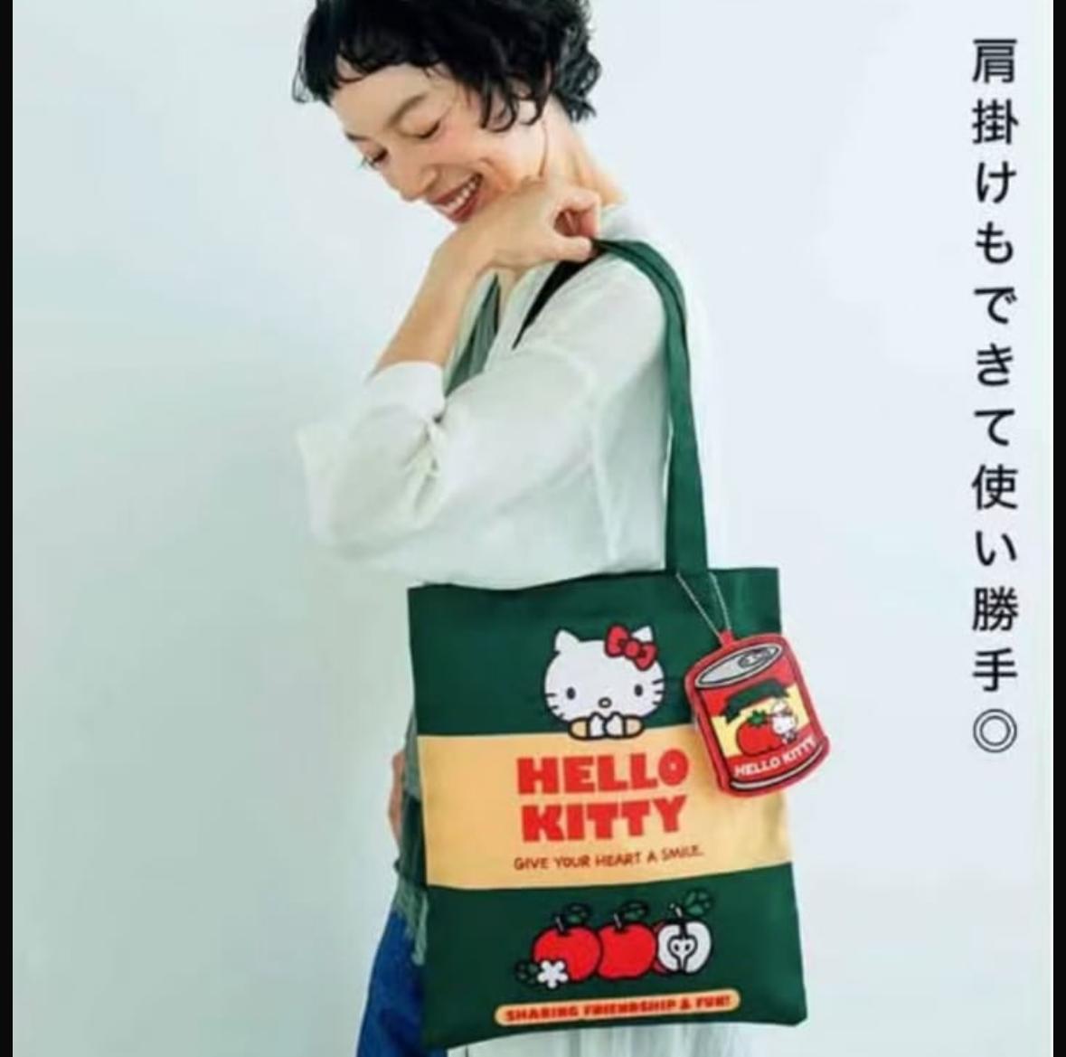 🇯🇵 日本直送 Hello Kitty 番茄罐頭造型環保袋連收納袋 🍅👜