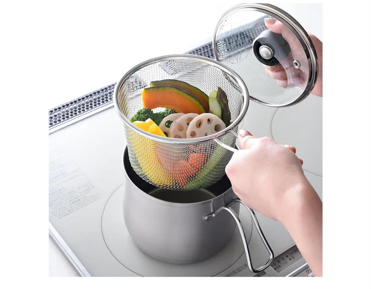 🇯🇵 日本直送 Arnest 1台9役 不鏽鋼多用途鍋連濾網 🍲✨