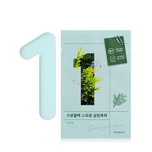 KR004 🇰🇷韓國 numbuzin No.1 Dewy Glow Spa Sheet Mask 『1號』 保濕水潤光采舒緩面膜