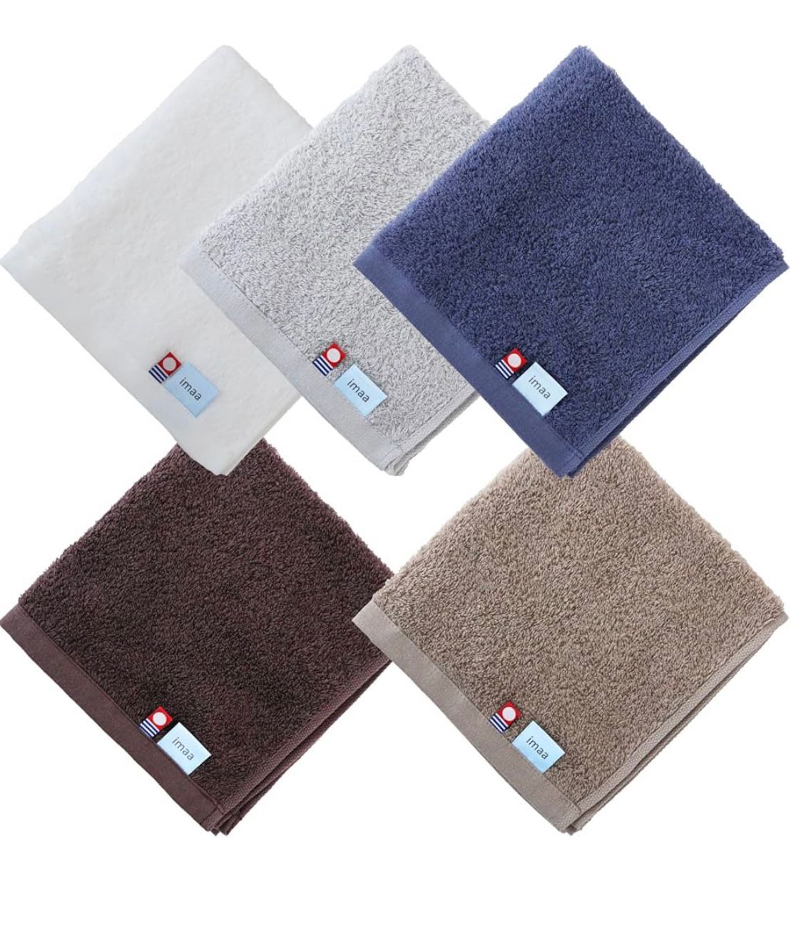 🇯🇵Imabari towels 34X35cm shipped directly from Japan, set of five pieces