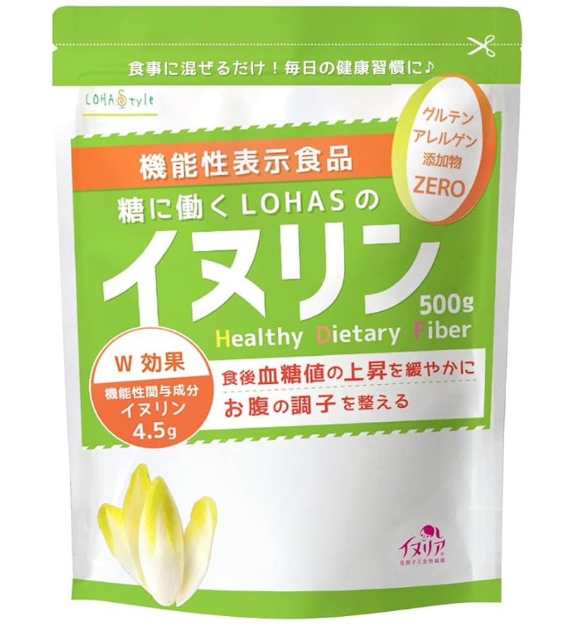 🇯🇵日本直送 LOHAStyle 即溶膳食纖維粉 500g (綠色 關注便秘+血糖版）