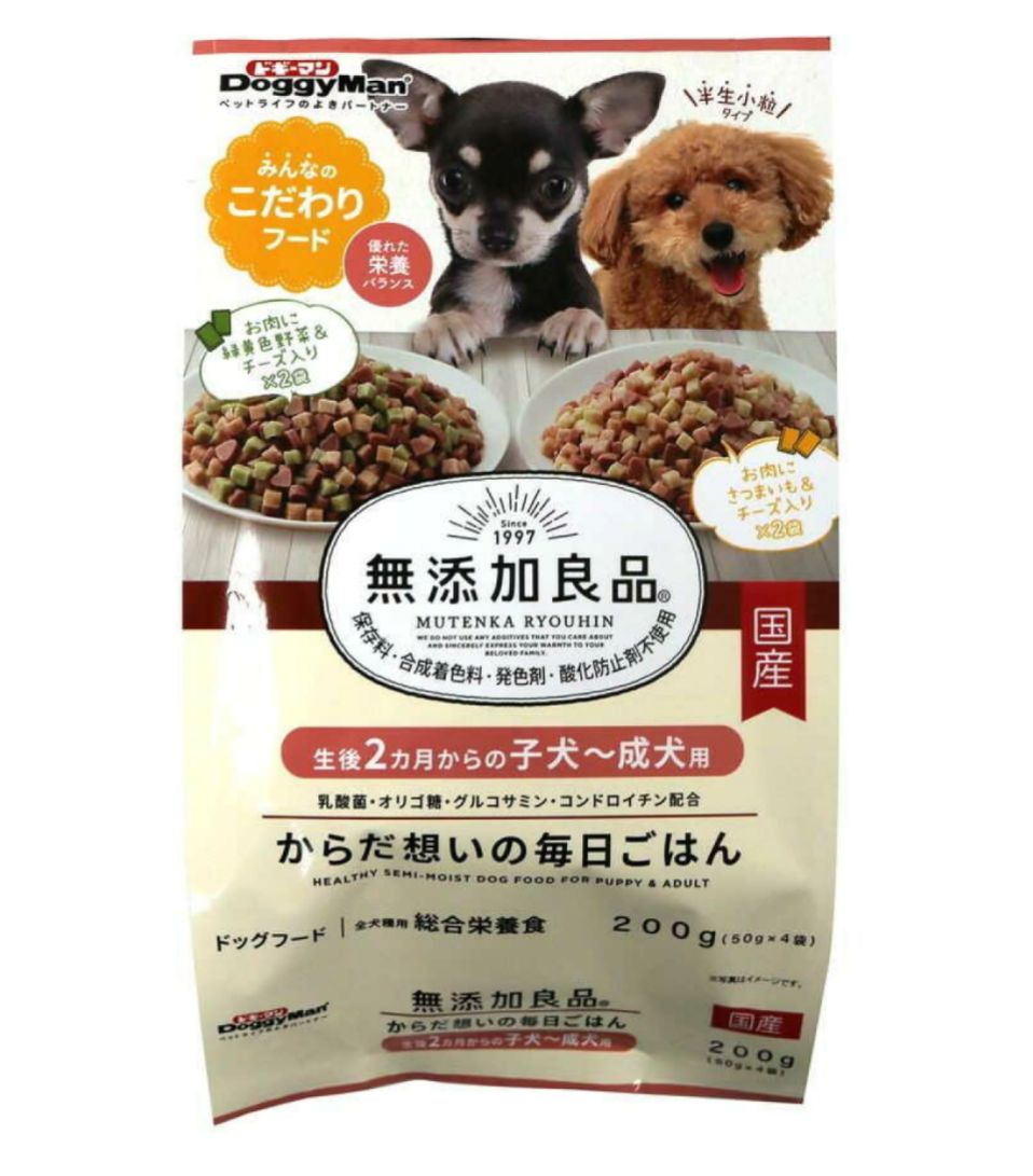 🇯🇵 日本製 DoggyMan 無添加良品「貼心每日糧」🐶 200g（50g×4小包) 一套2包