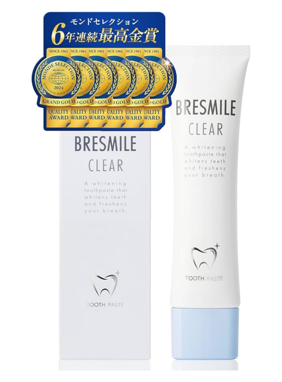 🇯🇵 日本直送 BRESMILE CLEAR 美白淨透牙膏 60g 🦷✨