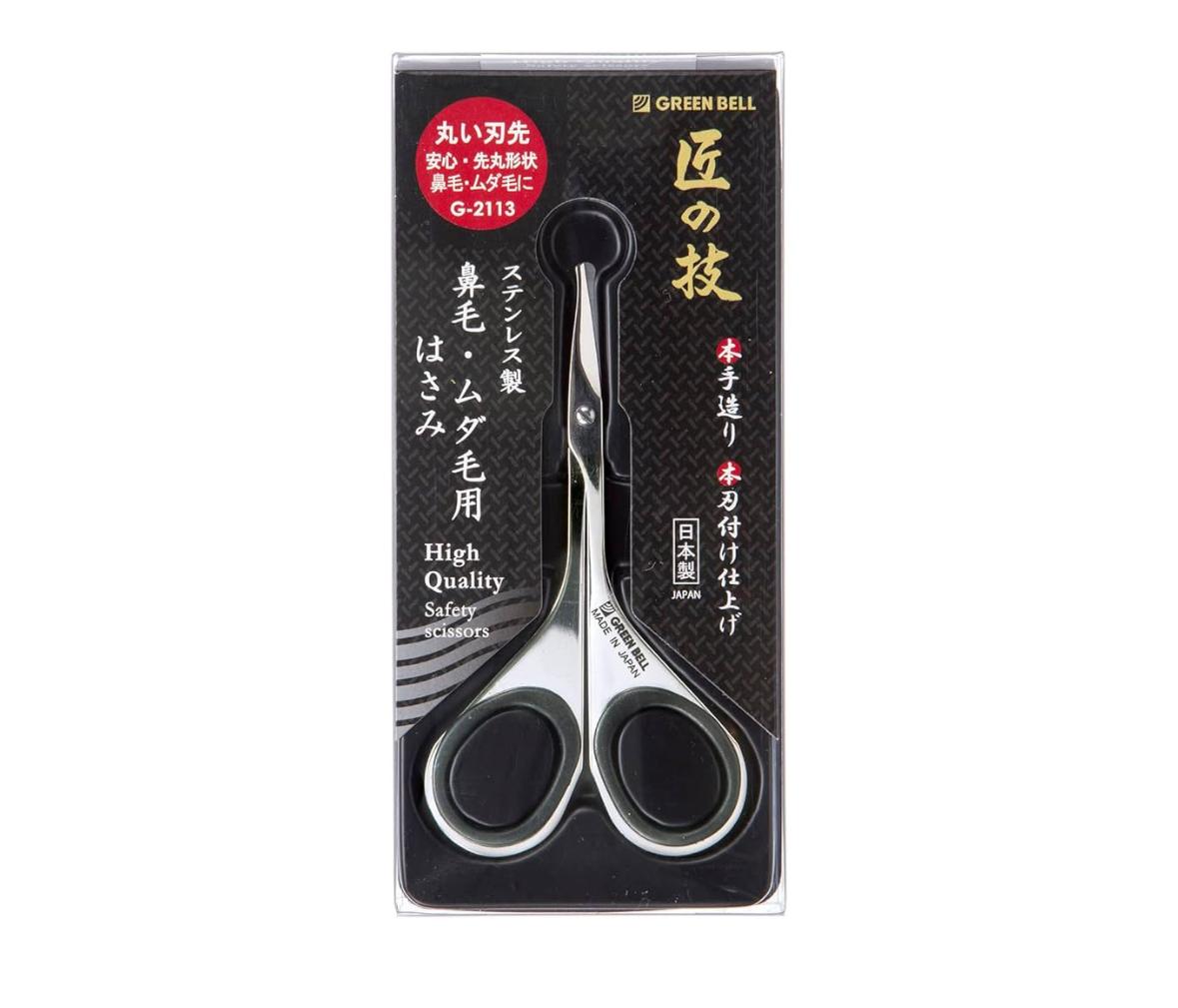 🇯🇵 日本直送 GREEN BELL「匠之技」不鏽鋼安全鼻毛剪 G-2113 ✂