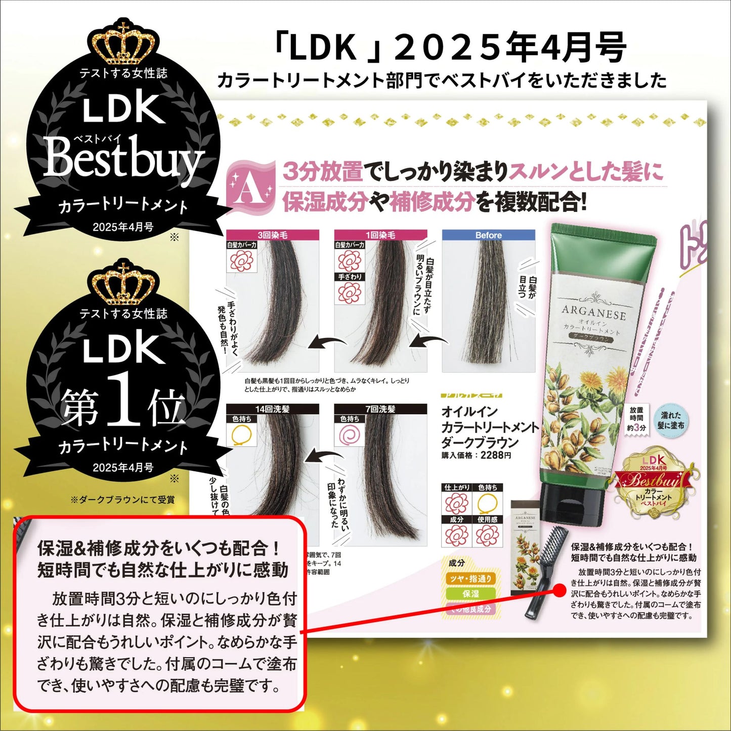 🇯🇵 日本直送 ARGANESE 油萃染髮護髮素 180g💇🏻‍♀🌿