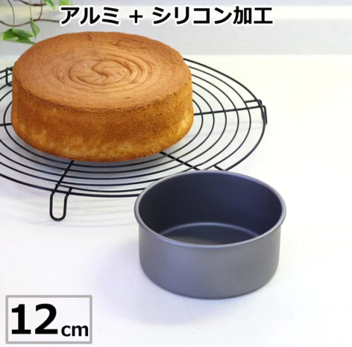 🇯🇵 日本製｜鋁製＋矽膠塗層 蛋糕模 12cm（共底）🍰