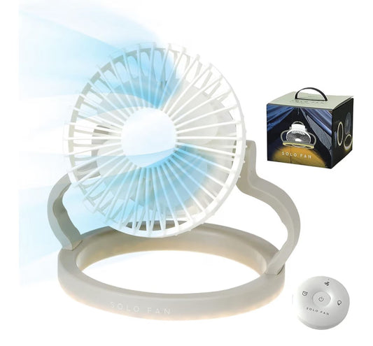 🌀 🇯🇵 SPICE OF LIFE SOLO FAN 3-way LED Camping Fan (White)