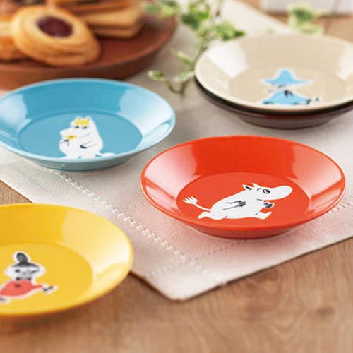 🇯🇵Moomin colorful dinner plate set porcelain shipped directly from Japan (set of 5 pieces)