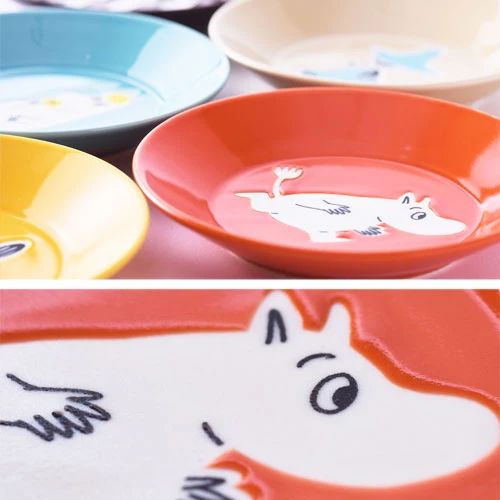 🇯🇵Moomin colorful dinner plate set porcelain shipped directly from Japan (set of 5 pieces)