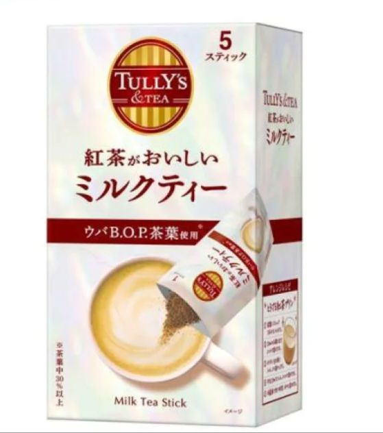 🇯🇵TULLY'S BOP tea milk tea instant powder delivered directly from Japan😳can be used for hot or cold drinks, 1 box of 5 packs