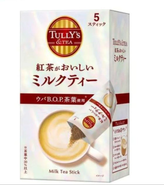 🇯🇵TULLY'S BOP tea milk tea instant powder delivered directly from Japan😳can be used for hot or cold drinks, 1 box of 5 packs